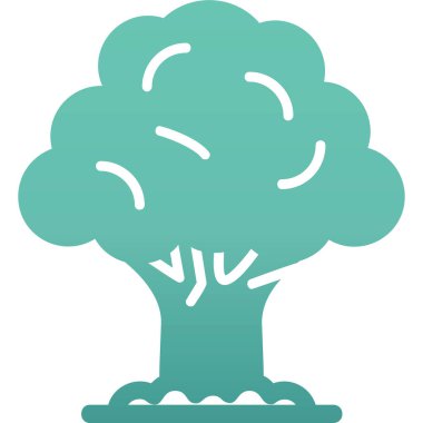 Ağaç. Web simgesi basit illüstrasyon 