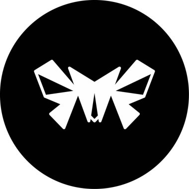 Kelebek simgesi, basit web illüstrasyonu