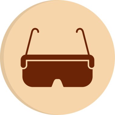 Gözlük. Web simgesi basit illüstrasyon 