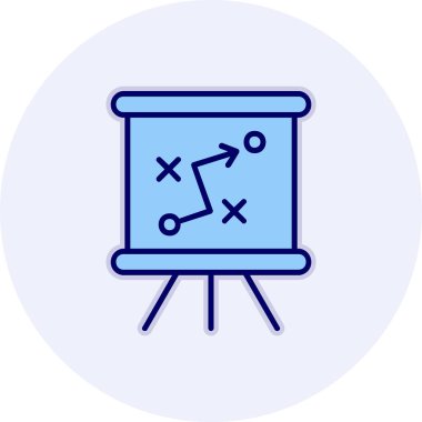 Strateji Simgesi Vektör illüstrasyonu 