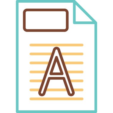 Filigran web simgesi vektör illüstrasyonu