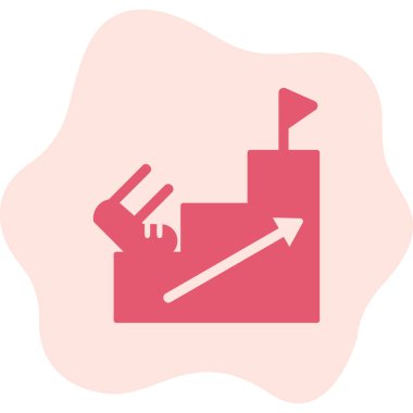 Adımlar web simgesinin vektör illüstrasyonu