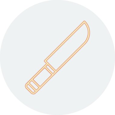 Bıçak. Web simgesi basit illüstrasyon 