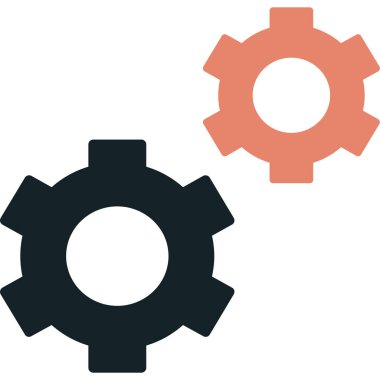 Vitesli ayar simgesi, vektör illüstrasyonu basit tasarım