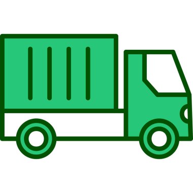 Kamyon. Web simgesi basit illüstrasyon 