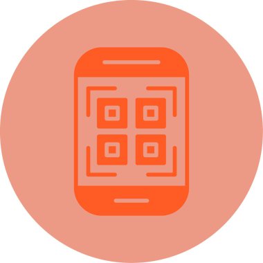 Cep Telefonu Web simgesi vektör illüstrasyonu