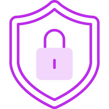 Güvenli simgenin vektör illüstrasyonu 