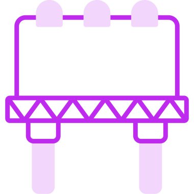 Billboard web simgesi, vektör çizim 