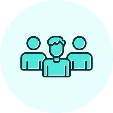 Takım. Web simgesi basit illüstrasyon 