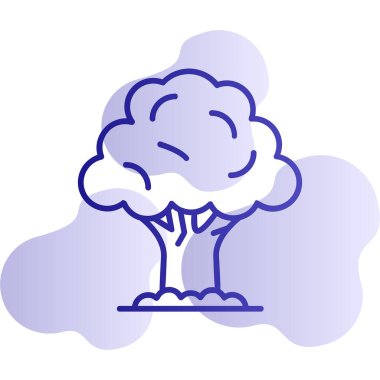 Ağaç. Web simgesi basit illüstrasyon 