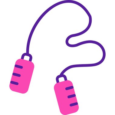 atlama ipi web simgesi, illüstrasyon vektör