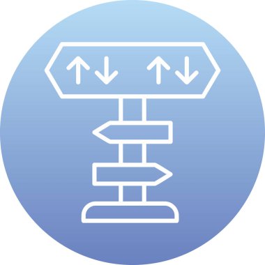 yönler web simgesi basit tasarım 