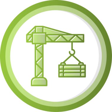 Vinç. Web simgesi basit illüstrasyon 