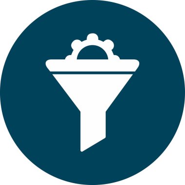 Vektör illüstrasyon Huni ağ simgesi 