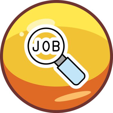 İş Arama Web simgesi vektör illüstrasyonuName 