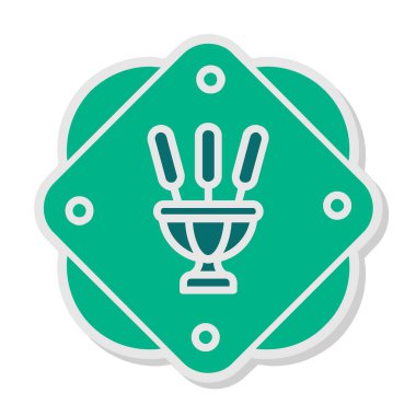 Tütsü. Web simgesi vektör illüstrasyonu