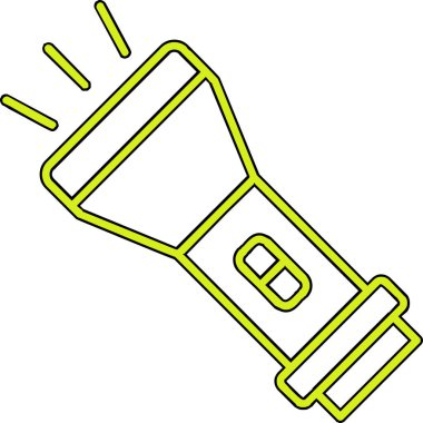 el feneri. Web simgesi basit illüstrasyon