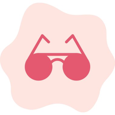 Gözlük. Web simgesi basit illüstrasyon