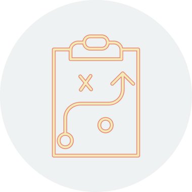 Strateji Simgesi Vektör illüstrasyonu 