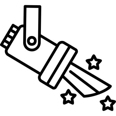 Spotlight Basit Simge, Vektör İllüstrasyonu