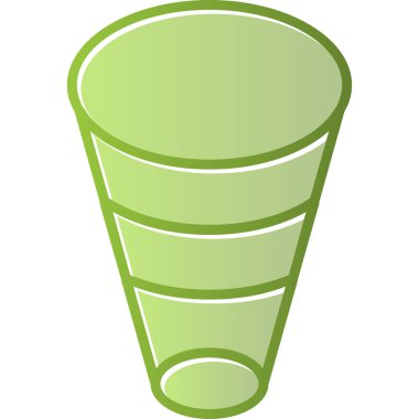 Frustum web simgesi basit illüstrasyon