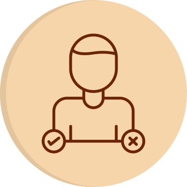 Karar Web simgesi vektör illüstrasyonu oluşturma