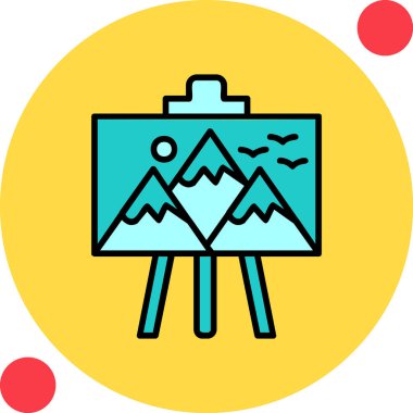 resim simgesi vektör illüstrasyonu