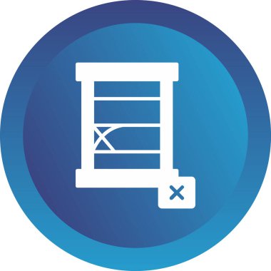 Kıtlık Web simgesi basit illüstrasyon