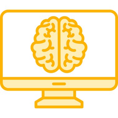 bilgisayar ekranı simgesi, vektör illüstrasyonu basit tasarım