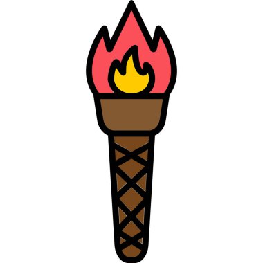 Meşalede yanan alev.