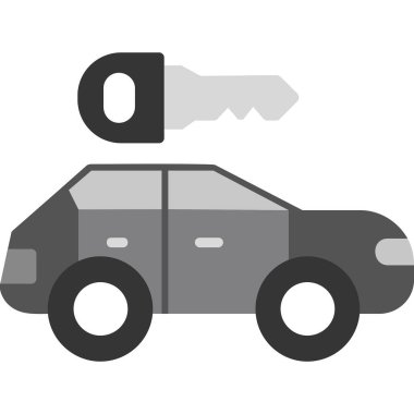 araba simgesi vektör illüstrasyonu 