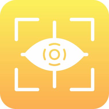 Göz. Web simgesi basit illüstrasyon