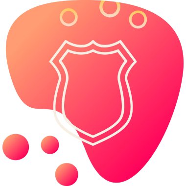 Ağ için koruma kalkanı vektör simgesi 