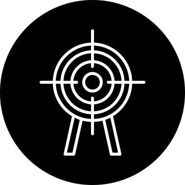 Hedef. Web simgesi basit illüstrasyon 