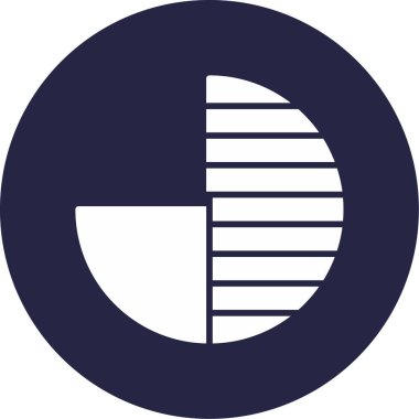 Bir çember simgesinin vektör illüstrasyonu 