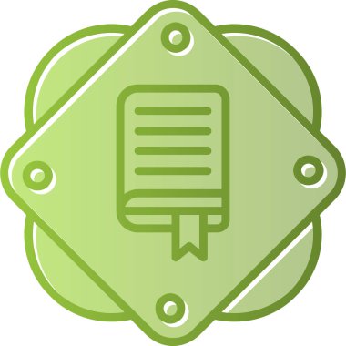 kitap simgesi, vektör illüstrasyonu basit tasarım