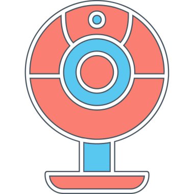 Web kamera simge vektör çizim