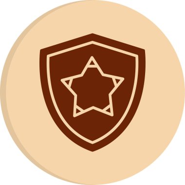 Bir yıldız simgesinin vektör illüstrasyonu 