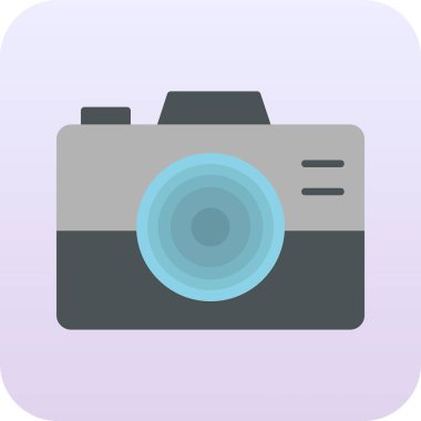 kamera simgesi vektör illüstrasyonu 