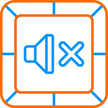 Bir hoparlör simgesinin vektör çizimi