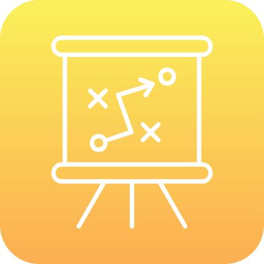 Strateji Simgesi Vektör illüstrasyonu 