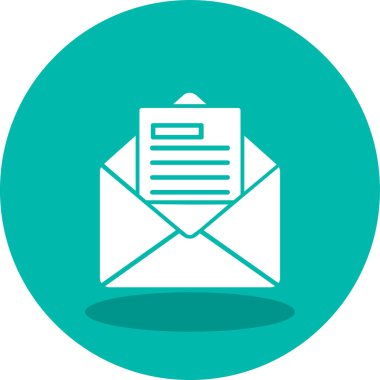 E- posta İş Teklif simgesi vektör illüstrasyonu