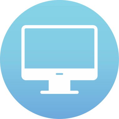 masaüstü simgesi, vektör illüstrasyonu basit tasarım