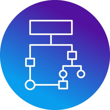 Akış Çizelgesi simgesi, vektör illüstrasyonu             