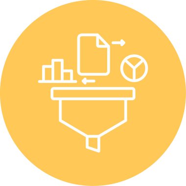 Veri Web simgesi basit illüstrasyon 