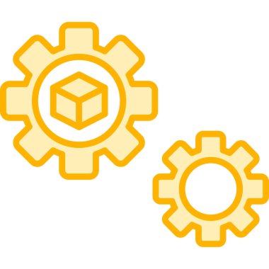 Vitesli ayar simgesi, vektör illüstrasyonu basit tasarım