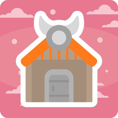 vektör evi oluşturma simgesi, modern tasarım illüstrasyonu 