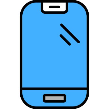 Akıllı telefon. Web simgesi basit illüstrasyon