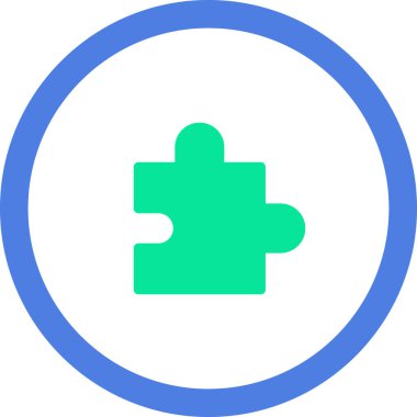 Yapboz simgesinin vektör illüstrasyonu