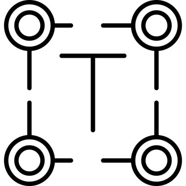 Metin Kutusu web simgesi, vektör illüstrasyonu